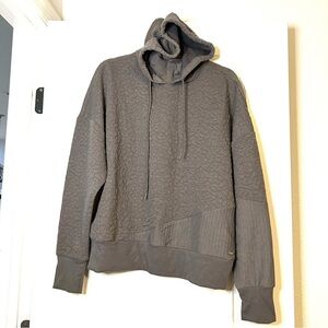 Tahari Sport Women’s Gray Hoodie with Mock Turtleneck Size L $92